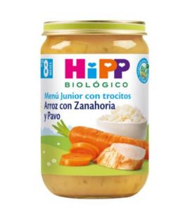 Potito Arroz Zanahoria y Pavo 8M Bio 220g Hipp