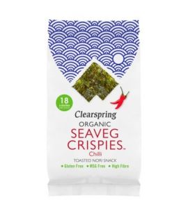 Nori Chili Seaweed Snack Gluten Free Bio 4g Clearspring