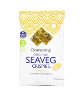 Snack de alga Nori con Jengibre 4g Clearspring