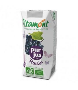 Organic Black Grape Juice 6x200ml Vitamont