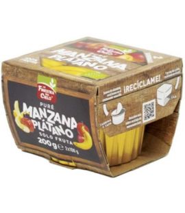 Pure de Manzana y Platano Maxitos SinGluten Bio 200g La Finestra Sul Cielo