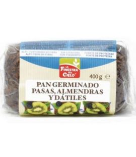 Sprouted Wheat Bread Raisins Almonds and Dates Eco Vegan 400g La Finestra Sul Cielo