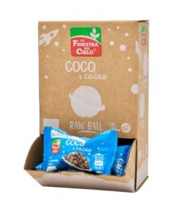 Energy Ball Coconut and Cacao Raw Gluten Free Bio Vegan 20x25g La Finestra Sul Cielo