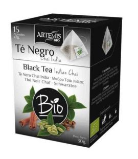 Black Tea Chai India Vegan Bio 15 Piramides Artemis