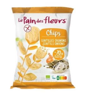 Le Pain des Fleurs Organic Gluten-Free Onion Lentil Chips 50g