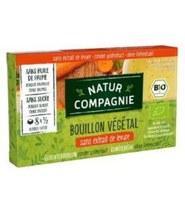 Organic Vegetable Broth Without Yeast 8cubes Natur Compagnie