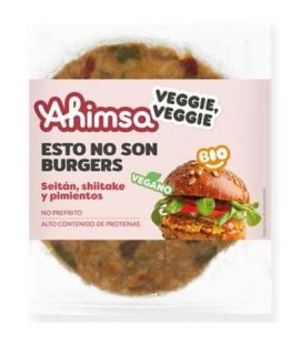 BioBurguer Seitan Shiitake and Peppers Vegan 160g Ahimsa