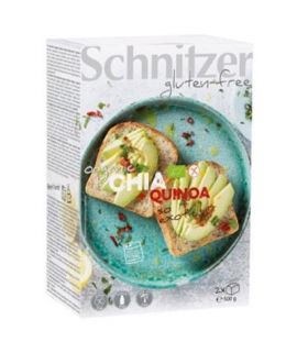 Sliced ​​Bread with Chia and Quinoa Gluten Free Bio 500g Schnitzer