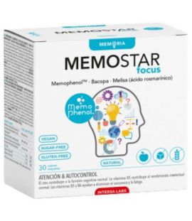 Memostar Focus Vegan Gluten Free 30 envelopes Intersa