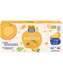 Apricot juice with agave Gluten Free Bio 3x200ml Isola Bio