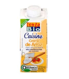 Bio Gluten-Free Rice Cream for Cooking 200ml Isola Bio