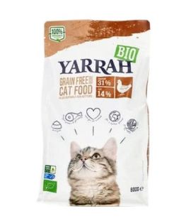 Grain-Free Chicken Food for Organic Cats 800g Yarrah