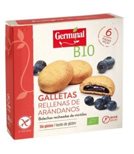 Biscuits Filled with Blueberry Cream Gluten-Free Bio 200g Germinal