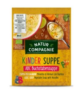 Organic Julienne Letter Soup 50g Natur Compagnie