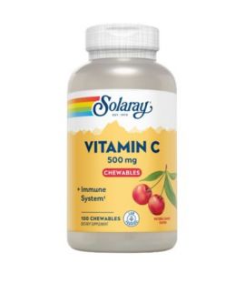 Chewable Vitamin-C Cherry flavor 500Mg 100comp Solaray