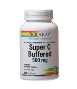 Super-C Buffered Bio Vegan Gluten Free 100caps Solaray