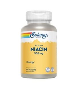 Niacin Vitamin B3 Non-Blushing 500Mg 100caps Solaray