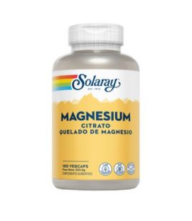 Magnesium Citrate Gluten Free Vegan 180caps Solaray