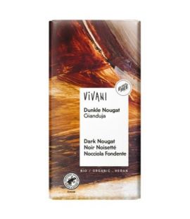 Dark Chocolate with Organic Hazelnut Praline 100g Vivani