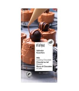 Organic Milk Chocolate for Desserts 200g Vivani