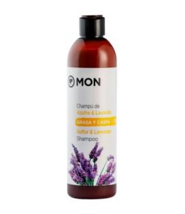 Sulfur and Lavender Shampoo for Oily Hair Dandruff Vegan Gluten Free 300ml Mon