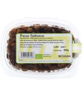 Pasas Sultanas Eco 200g Bionsan