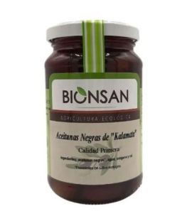 Organic Kalamata Black Olives 200g Bionsan