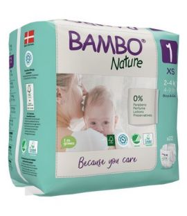 Pañales Talla-1 Recien Nacido 2-4 kg Eco 22 Bambo