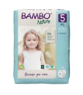 Pañales Talla 5 Junior 12-18 Kg Eco 22 Bambo