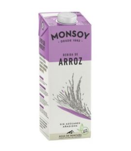 Bebida Vegetal de Arroz SinGluten Bio 6x1L Monsoy