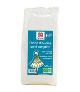 Organic Semi Whole Oat Flour 500g Celnat