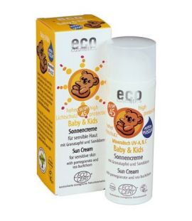 Baby and Children Sun Cream SPF45 Bio Vegan 50ml Eco Cosmetics