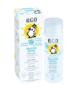 Baby and Children's Sun Cream Without Perfume SPF50 Bio Vegan 50ml Eco Cosmetics