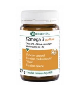 Omega-3 purPlant DHA EPA and DPA From Microalgae Gluten Free Vegan 60caps Ihlevital