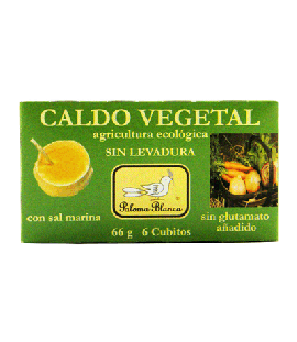 Organic Vegetable Broth Without Yeast 6 cubes Paloma Blanca