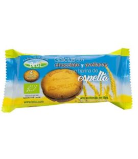 Spelled Cookies Stuffed with Chocolate and Hazelnut Eco 70g Belsi