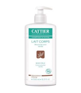 Organic Coconut Butter and Vanilla Softening Body Milk 500ml Cattier