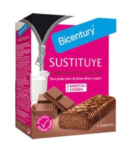 Barritas Sustituye de Chocolate con Leche 4uds Bicentury