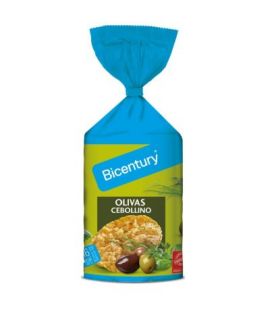 Tortitas de Maiz Olivas y Cebollino 123.5g Bicentury