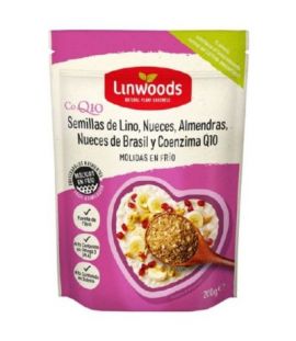 Flax Seeds, Almonds, Walnuts and Brazil Nuts with CoQ10 200g Linwoods - Eco Vegan