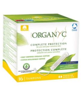 Regular Compact Tampon 16 units Organyc