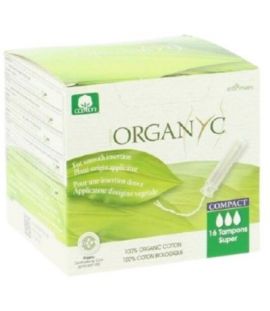 Super Tampon with Compact Applicator 16 units Organyc