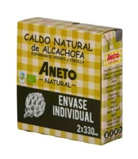 Natural Artichoke Broth Pack Eco Gluten-Free 2X330ml Aneto