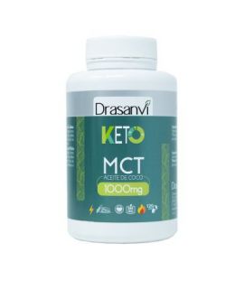 MCT Coconut Oil 1000Mg Gluten Free Vegan Keto 120caps Drasanvi