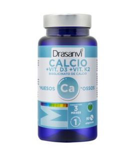 Mineral Calcio Vitamina D3 K2 Vegan 90comp Drasanvi