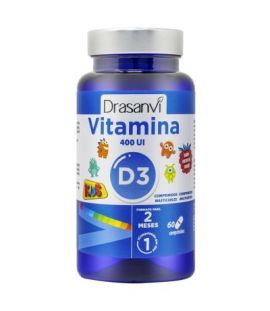 Vitamin D3 Kids 400UI 60comp chewable Drasanvi