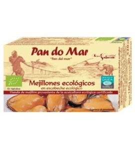 Organic Pickled Mussels 115g Pan Do Mar