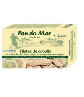 Mackerel Fillets in Eco Olive Oil 125g Pan Do Mar