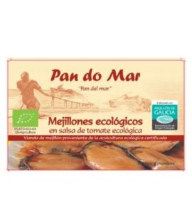 Mussels in Eco Tomato Sauce 115g Pan Do Mar