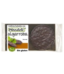 Galletas Bañadas con Algarroba SinGluten Bio 125g Mandole